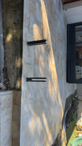 Photo de galerie - Pose des dalles extérieur 