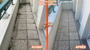Photo de galerie - Nettoyage Balcon / terrasse