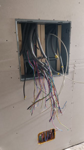 Photo de galerie - Pose bac encastré pour tableau électrique 1