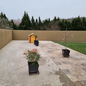 Photo de galerie - Mur après finition écrasée 