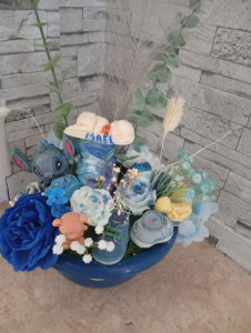 Photo de galerie - Composition florale et bougies 