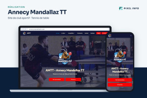 Photo de galerie - Création d'un site pour une association de tennis de table
