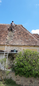 Photo de galerie - Réparations toiture ancienne 