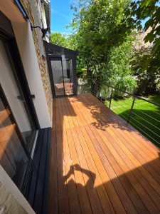Photo de galerie - Terrasse avec lame cumaru 