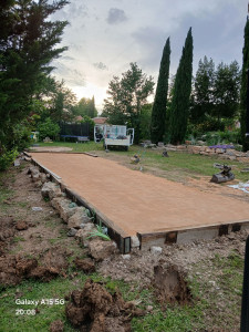 Photo de galerie - Création de terrain de pétanque sur mesure