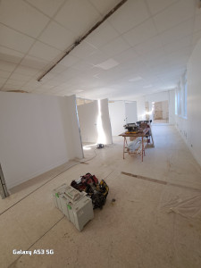 Photo de galerie - Pose de cloison et joint plus peinture 