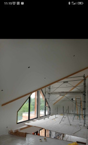 Photo de galerie - Ratissage complet, ponçage, impression, finition peinture.