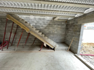 Photo de galerie - Coffrage d’un escalier Droit 