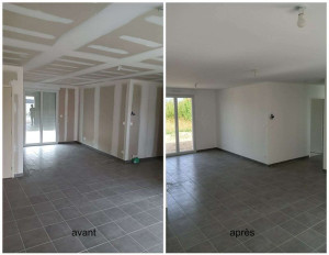 Photo de galerie - Peinture intérieure plafond et murs 