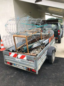 Photo de galerie - Débarrasser ferraille et nettoyage du garage et amener en déchèterie 