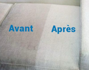 Photo de galerie - Le nettoyage en profondeur d’un canapé 