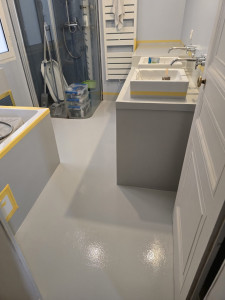 Photo de galerie - Résine epoxy sol