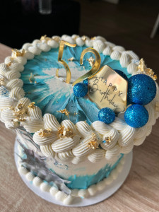 Photo de galerie - Blue cake