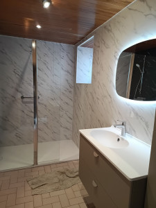 Photo de galerie - Rénovation totale salle de bains