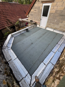 Photo de galerie - Etanchéité toiture sur terrasse béton 