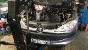 Photo réalisation - Réparation voiture - Quentin L. - Angers (Gouronnières) : Peugeot 206 