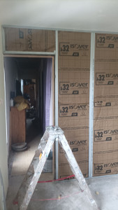 Photo de galerie - Pose de rail et isolation