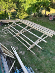 Photo de galerie - Fabrication et pose d un chalet de jardin 