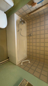 Photo de galerie - Remplacement de baignoire + robinetterie et pose d’une bar PMR