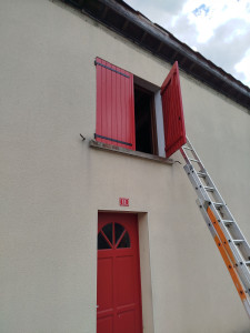 Photo de galerie - Fabrication de volets battant en bois neuve.