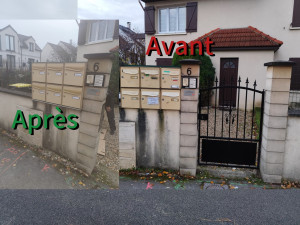 Photo de galerie - Après la demande d'un client pour le changement de boîte 6 boîtes aux lettres