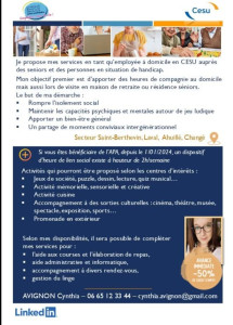 Photo de galerie - Flyer assistante de vie auprès de personnes âgées et ou en situation de handicap en CESU - 50% de crédit d'impôt 