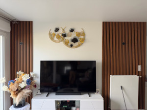 Photo de galerie - Habillage mural avec des tasseaux décoratifs