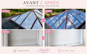 Photo de galerie - Nettoyage en profondeur, volet, roulant, intérieur, extérieur + nettoyage, vitres sur toit
