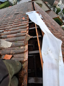 Photo de galerie - Intervention d'urgence toiture 