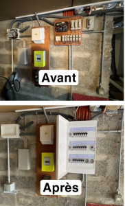 Photo de galerie - Renovation d’un tableau électrique. 