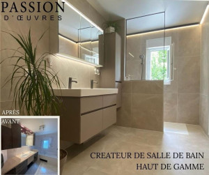 Photo de galerie - Création de A à Z d’une salle de bain 