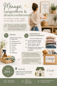 Photo de galerie - Ménage, rangement, organisation, désencombrement 