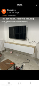 Photo de galerie - Fixation TV