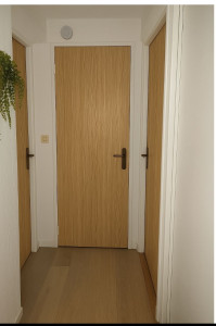 Photo de galerie - Portes intérieures après revêtement Cover Styl 