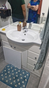 Photo de galerie - Changement de lavabo