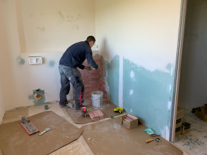 Photo de galerie - Pose de carrelage salle de bain