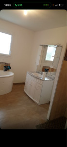 Photo de galerie - Installation chauffe eau , machine à laver et salle de bain