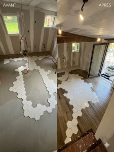 Photo de galerie - Pose de parquet - Revêtement de sol