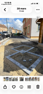 Photo de galerie - Préparation pose de pavé pour enrobé