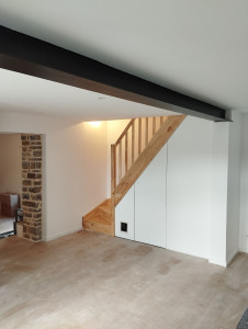 Photo de galerie - Pose escalier peinture sol