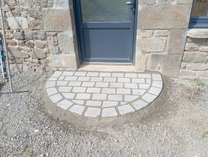 Photo de galerie - Pose de pavé 
