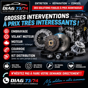Photo de galerie - Embrayage • Volant moteur • Distribution • Courroie • Moteur — Prix très intéressants. Demandez votre tarif !