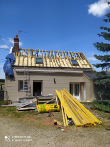 Photo de galerie - Changement d’chevrons.