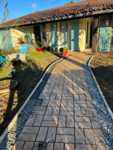 Photo de galerie - Rénovation allée central, accès maison