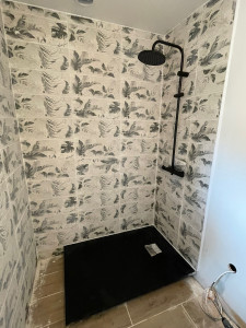 Photo de galerie - Installation bac a douche ainsi que la robinetterie 