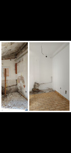 Photo de galerie - Plâtrerie mur plafond enduit mis en peinture 