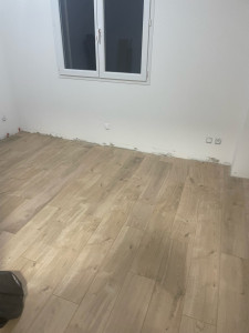 Photo de galerie - Remplacement d’un sol stratifié 