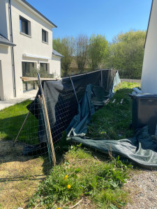 Photo de galerie - Cloture rigide 23M avec sous bassement en 50 
