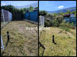Photo de galerie - Tonte débroussaillage de jardin