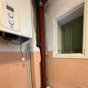 Photo de galerie - Remplacement d’un tronçon d’une colonne EU en fonte